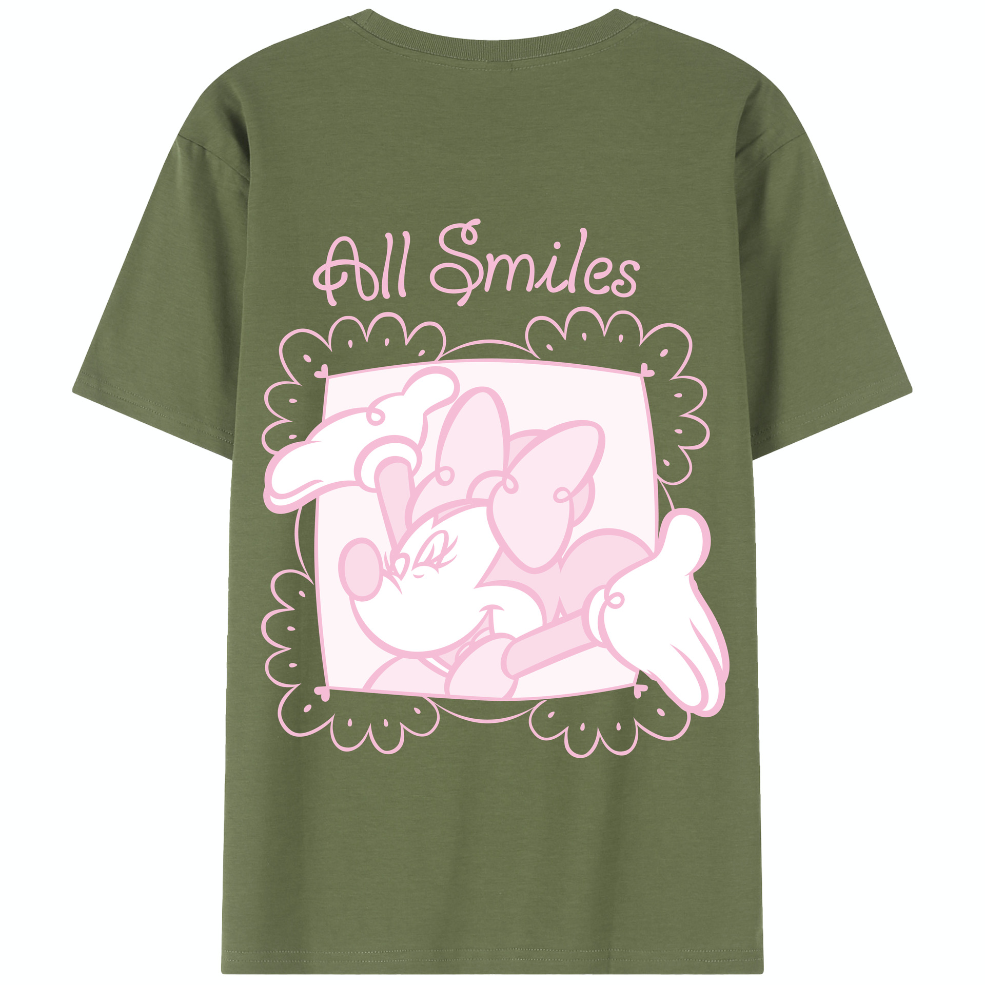 （画像用） ミッキーマウス Mickey Mouse 綿100％半袖Tシャツ（背面プリント）